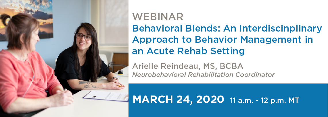 Craig Rehab U Behavioral Blends Webinar